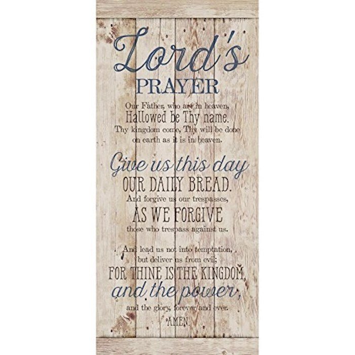 THE LORD'S PRAYER WALL PLAQUE 5.5"X12"