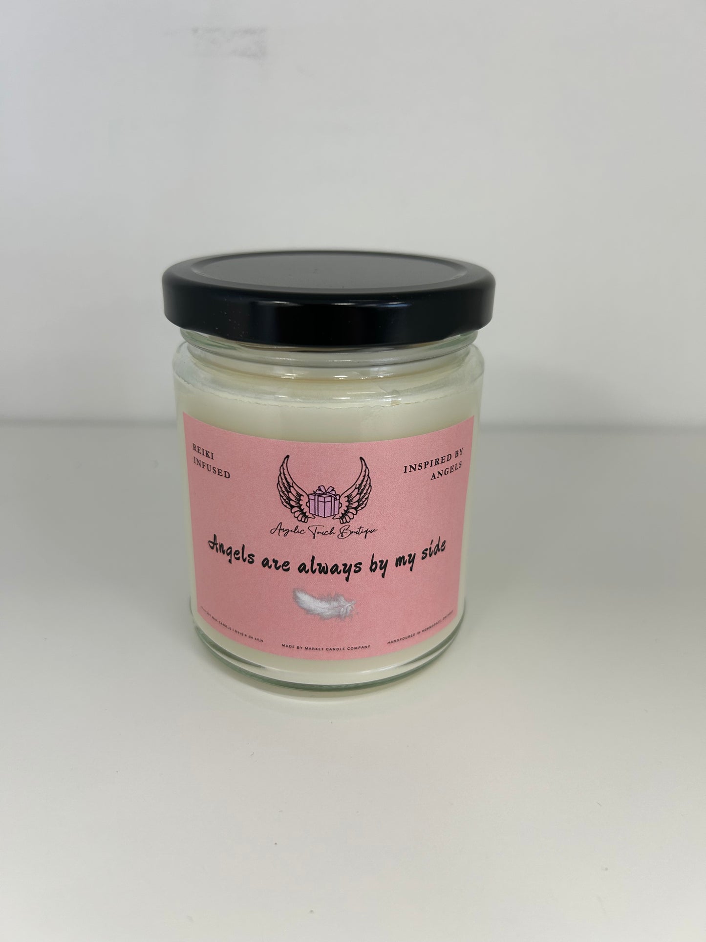 ANGELS ARE ALWAYS BY MY SIDE 8 OZ CANDLE