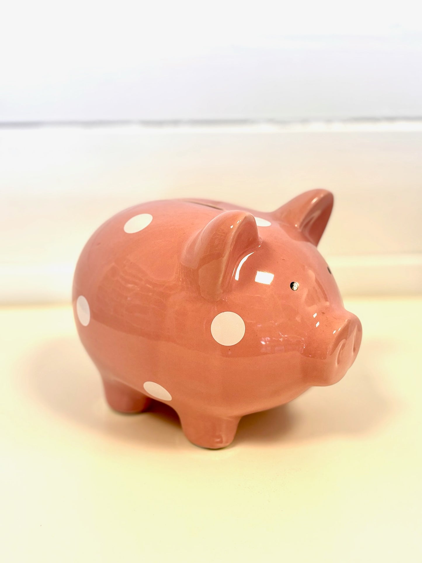 CERAMIC PINK PIGGY BANK