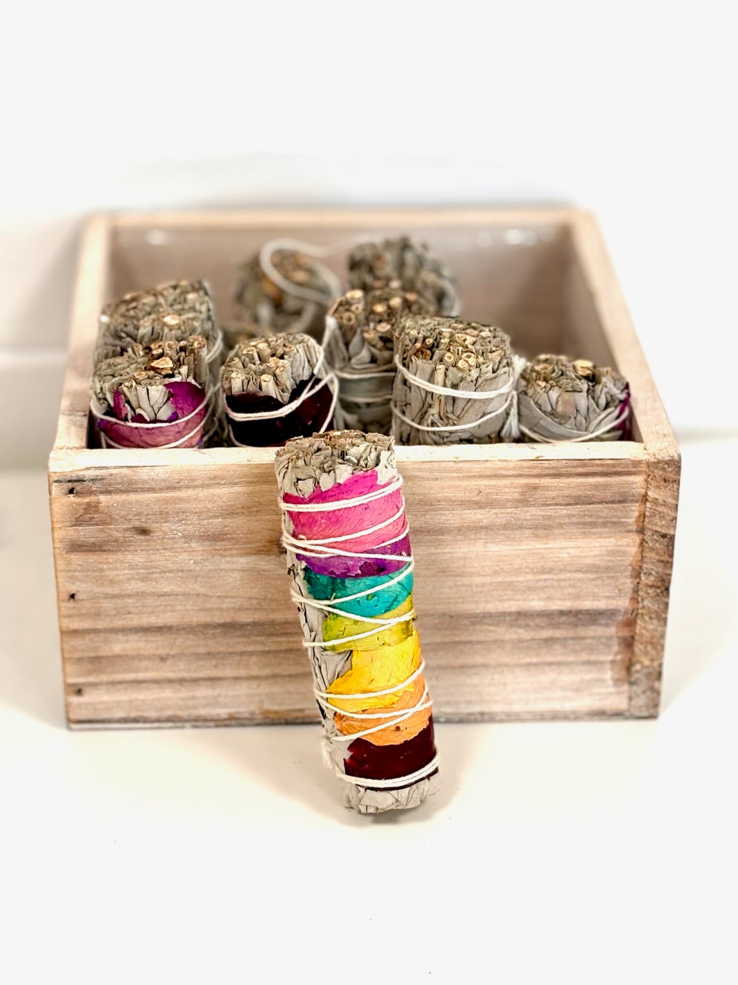7 CHAKRA WHITE SAGE STICK