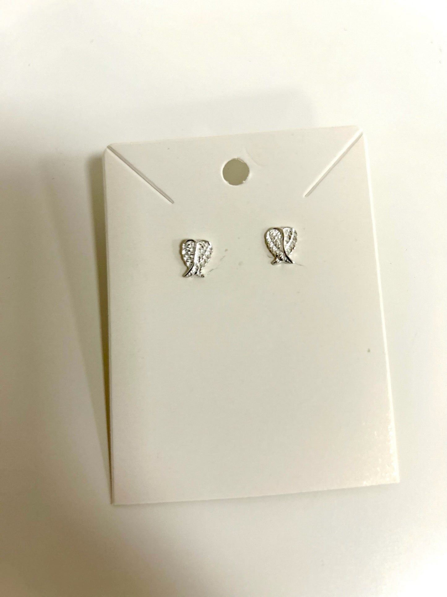 FOLDED ANGEL WING STERLING SILVER EARRINGS