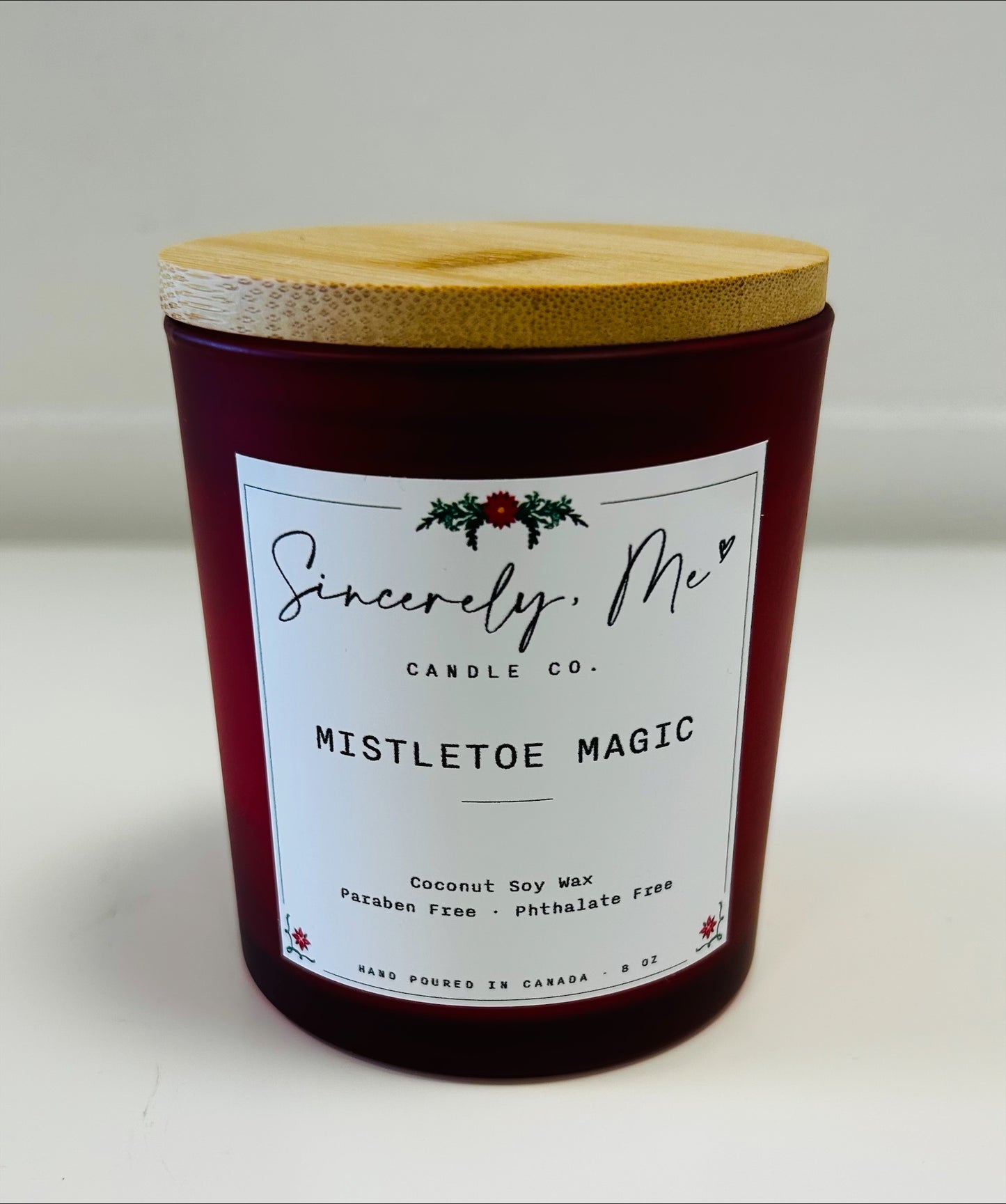MISTLETOE MAGIC GLASS CANDLE