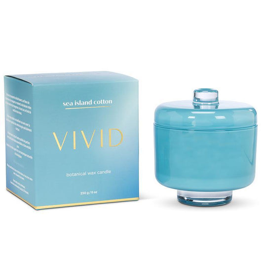 SEA ISLAND COTTON CANDLE IN PEDESTAL JAR