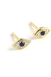 EVIL EYE STUDS STERLING SILVER