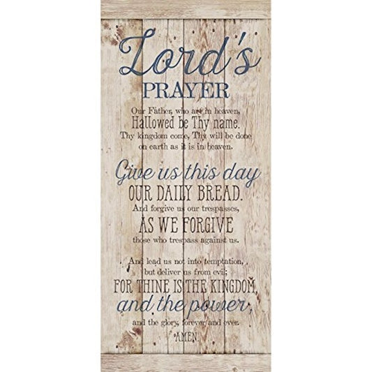 THE LORD'S PRAYER WALL PLAQUE  5.5"X12"