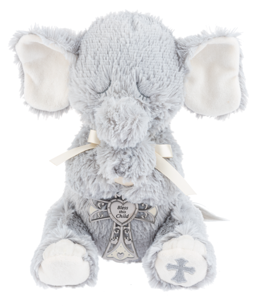 SERENITY ELEPHANT WITH CRIB CROSS