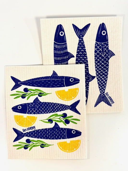 SWEDISH DISH CLOTH - FISH/LEMON