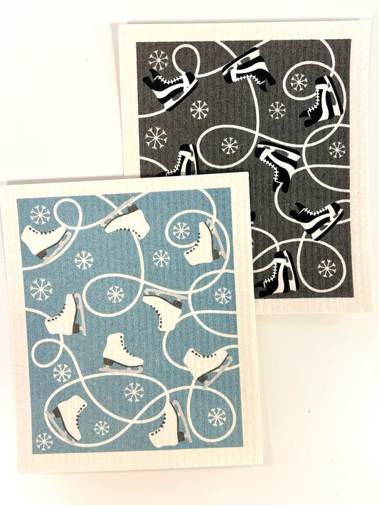 SWEDISH DISH CLOTH - SKATES