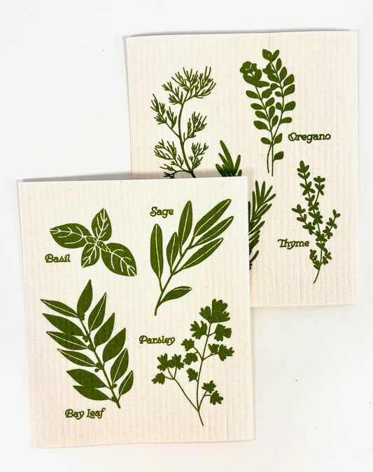 SWEDISH DISH CLOTH - HERBS