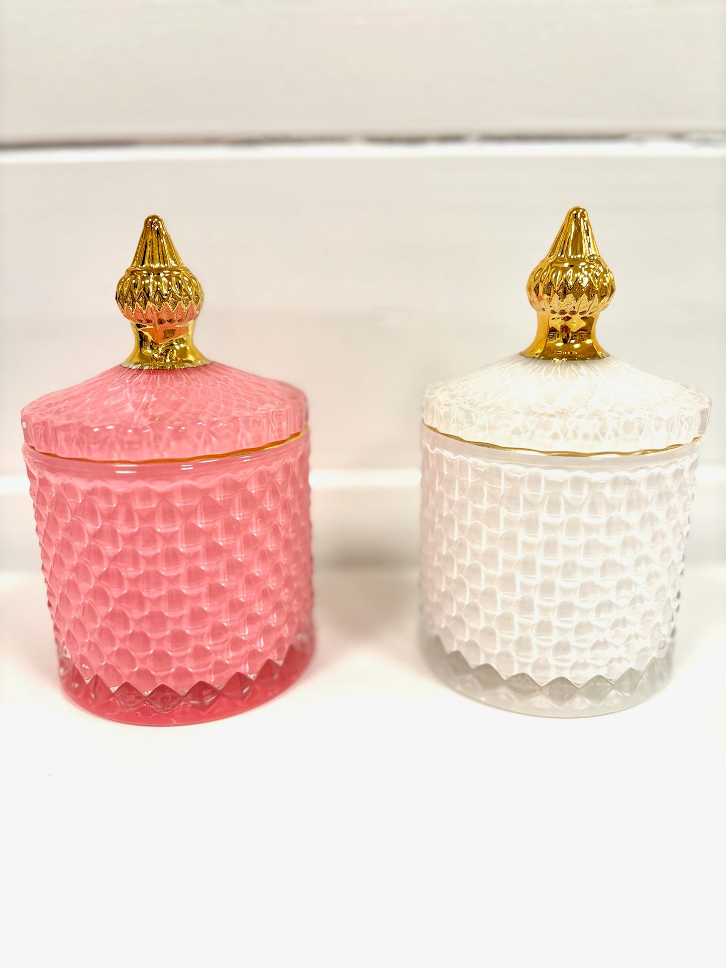 QUILTED JAR WHITE