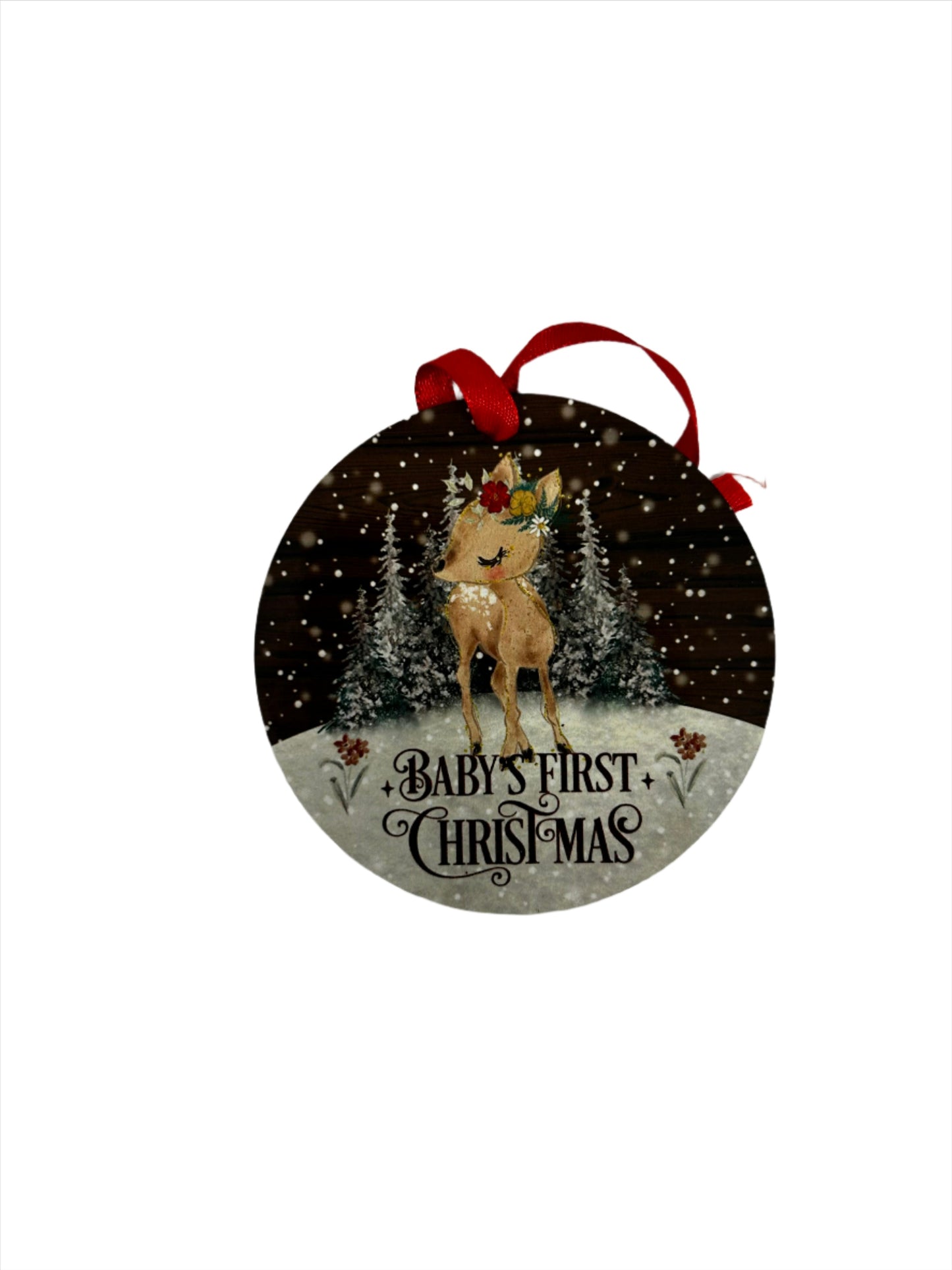 WOODLAND FIRST CHRISTMAS ORNAMENT