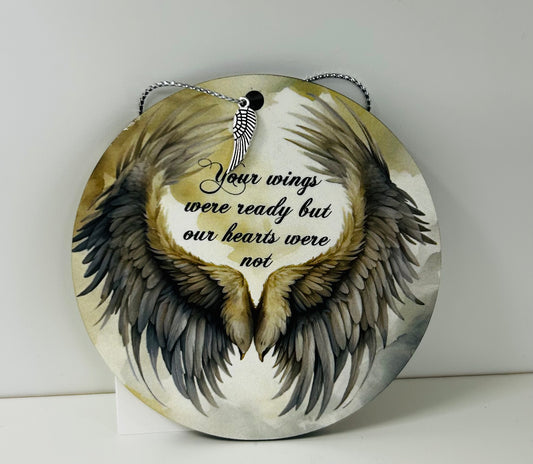 YOUR WINGS WERE READY DISC ORNAMENT