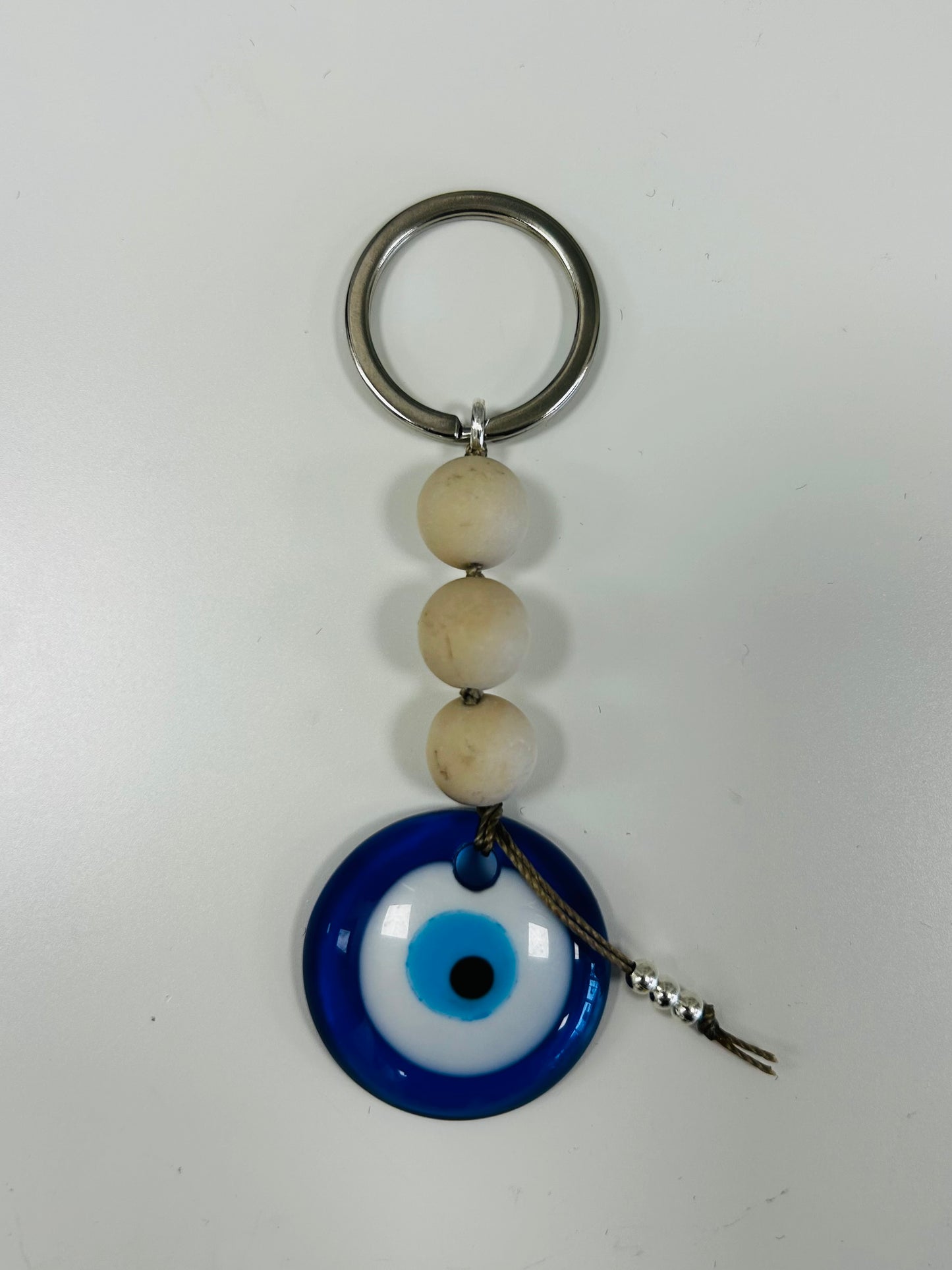 EVIL EYE KEYCHAIN THREE BEADS