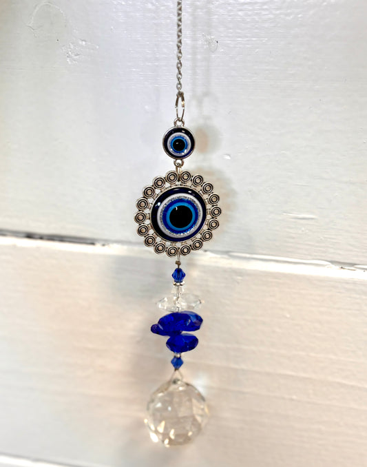 ROUND EVIL EYE SUNCATCHER