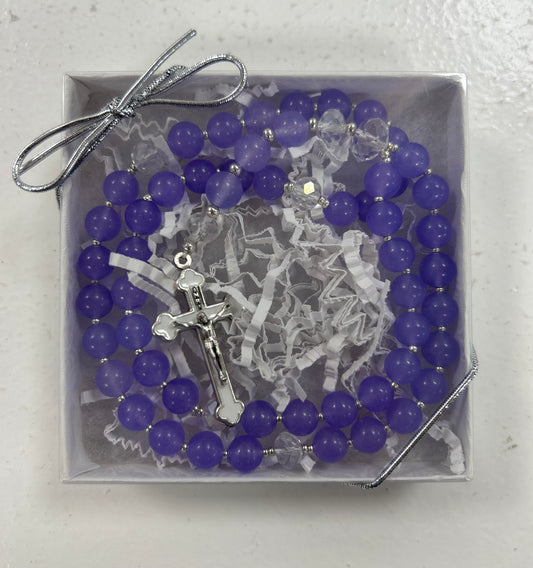 FULL LENGTH ROSARY - PURPLE