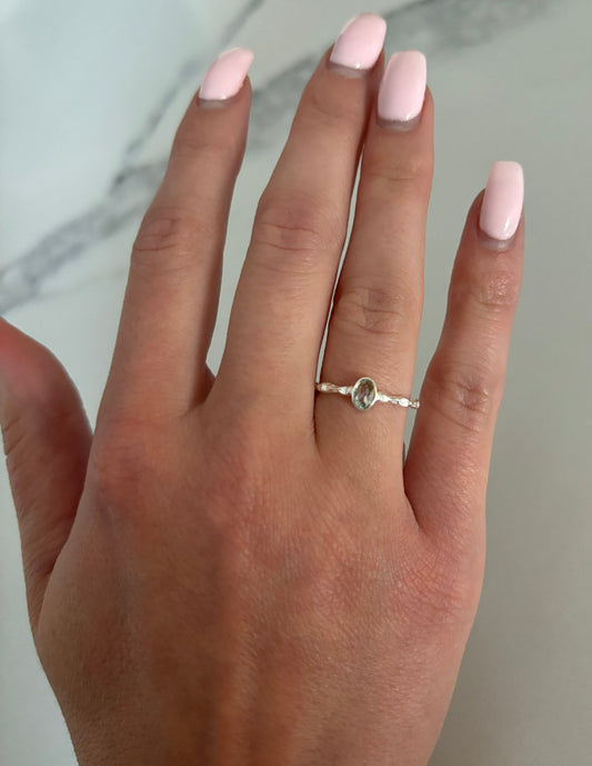 BLUE TOPAZ RING - SIZE 6