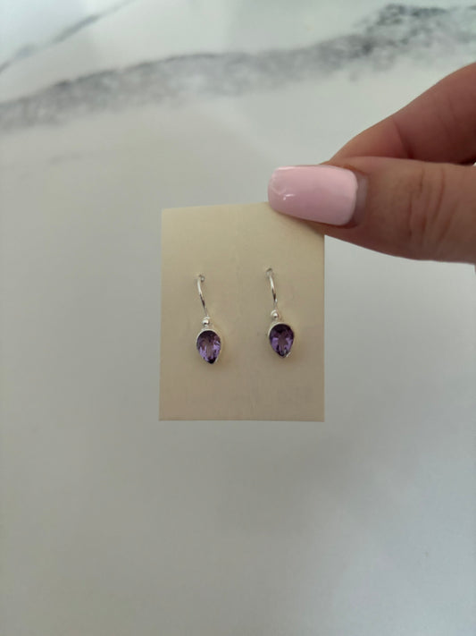 AMETHYST DROP EARRINGS
