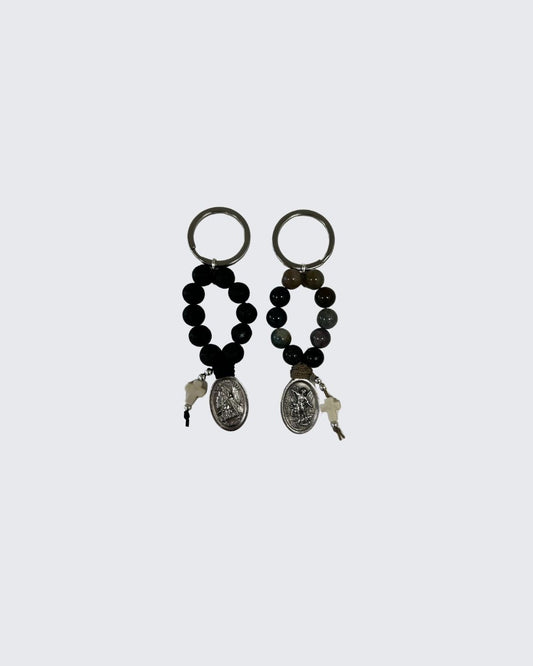 ARCHANGEL MICHAEL KEY CHAIN - BLACK