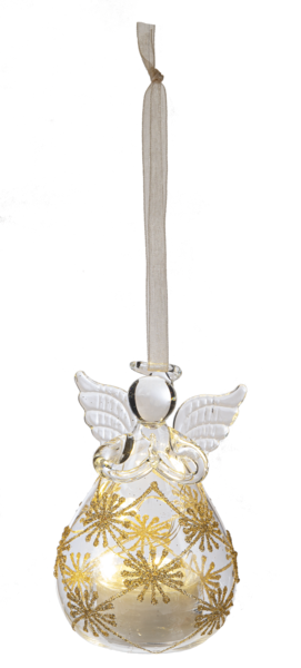 GOLD LEAF ANGEL ORNAMENTS